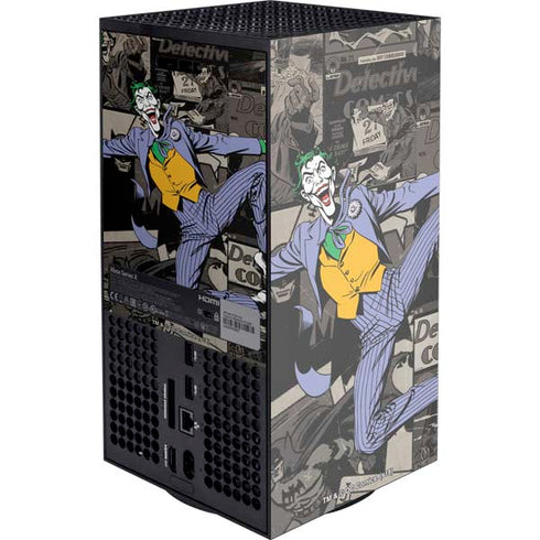 DC Comics The Joker Vintage Action pose pattern XBox Series X Digital Edition Console Skin